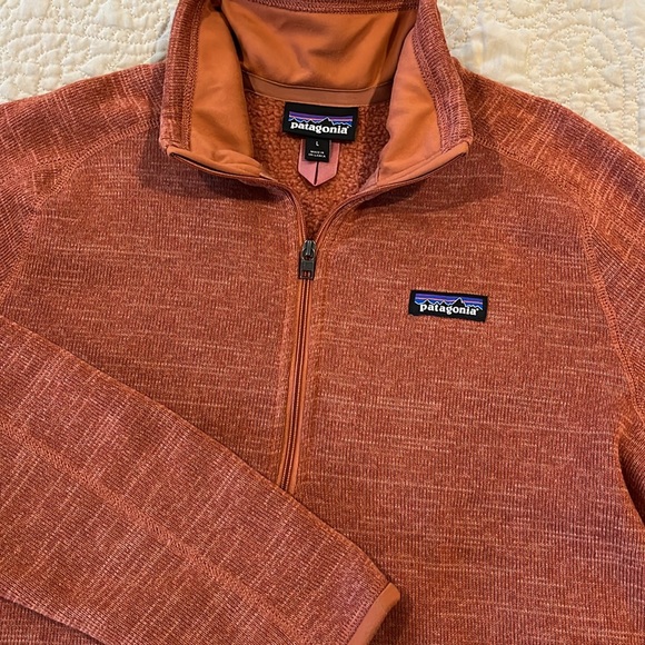 Patagonia W’s Better Sweater 1/4 Zip Performance Fleece Pullover L~Century Pink - Picture 2 of 12